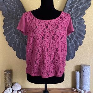 Kismet Lace Front Shirt Top